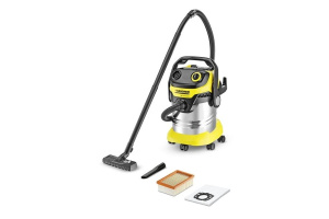 Пылесос KARCHER WD5 Premium 1100Вт, емкостью 25л,уборка-сухая,влаж.вес - 8.2 кг