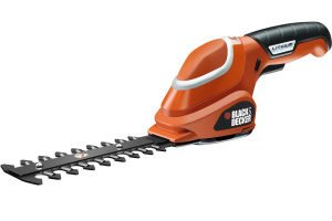 Акк.ножницы д/травы Black&Decker GSL700KIT-QW B+D+кусторез+секатор+перчатки