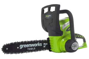Акк.пила цепная GREENWORKS G40CS30K4 40V 30 см 3/8 1,3 45(акк 4А/ч+З/у)