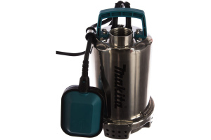 Насос дренажный Makita PF0403 400Вт,120л\м,Н=6.5м,Г-5м,ч\вод(вкл5мм),мин уровень воды25мм