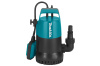 Насос дренажный Makita PF0300 300Вт,140л\м,Н=7м,Г-5м,ч\вод(вкл5мм),мин уровень воды20мм