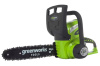 Акк.пила цепная GREENWORKS G40CS30K4 40V 30 см 3/8 1,3 45(акк 4А/ч+З/у)