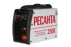 Инвертор РЕСАНТА САИ250К (компакт) диапазон напр.220V свар.ток 10-250А ф4мм 4,6кг