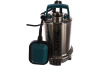 Насос дренажный Makita PF0403 400Вт,120л\м,Н=6.5м,Г-5м,ч\вод(вкл5мм),мин уровень воды25мм