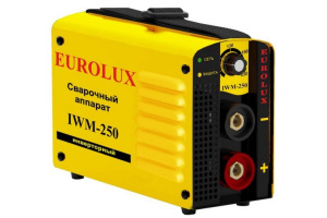 Инвертор РЕСАНТА EUROLUХ IWM 250 220V диапазон напр.160-245V свар.ток 10-250А макс. электрод ф6мм