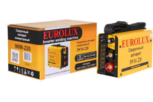 Инвертор РЕСАНТА EUROLUХ IWM 220 220V диапазон напр.160-245V свар.ток 10-220А макс. электрод ф5мм